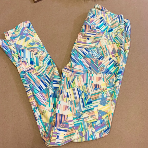 Lularoe multicolor leggings - Picture 1 of 5